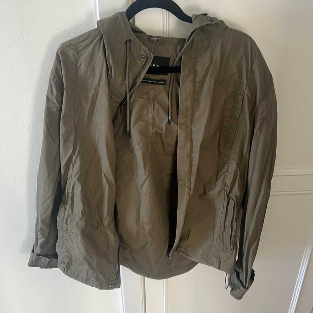 Zara jacket w/hoodie